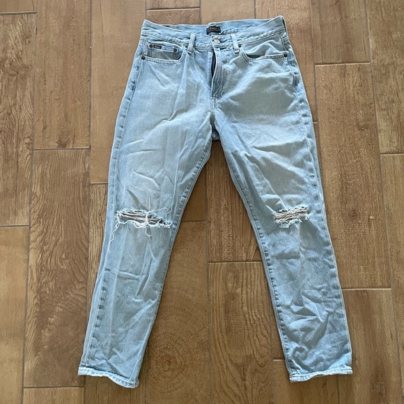 Polo Ralph Lauren Straight Leg Distress Light Wash Jeans Women’s 28 - Picture 11 of 11